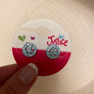 Justice Peace Sign Earrings